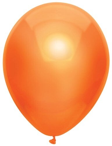Oranje | Metallic Latex Helium Ballon | Inclusief Helium en Lintje