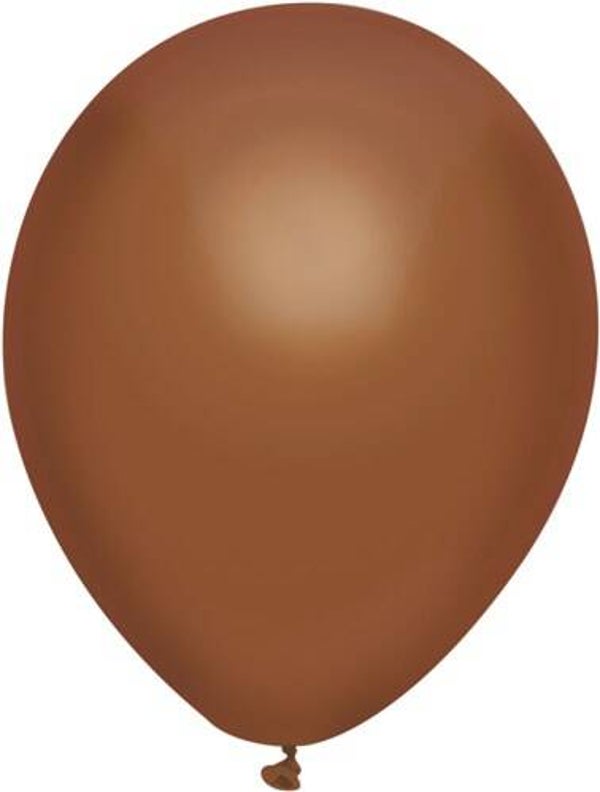 Chocolade Bruin | Pastel Latex Helium Ballon | Inclusief Helium en Lintje