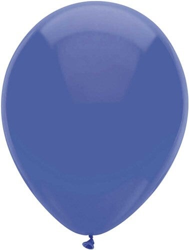 Konings Blauw | Pastel Latex Helium Ballon | Inclusief Helium en Lintje