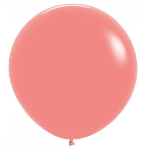 Reuze Ballon | Inclusief Helium en Lint | Latex Fashion | XL 60 cm | Koraal Roze