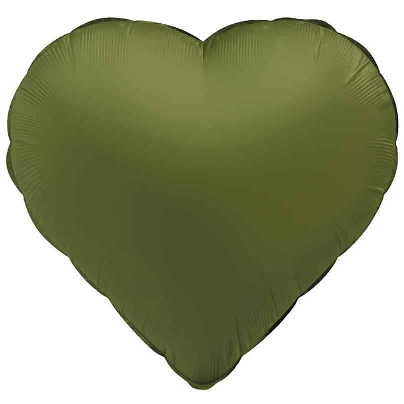 Hart  | Folie Ballon  | Liefde & Valentijn | Inclusief Helium en Lint | 45 cm |  Groen
