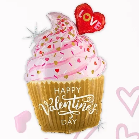 Happy Valentines Day  | Folie Ballon | Liefde & Valentijn | Mix | Inclusief Helium en lint | 80 | Roze