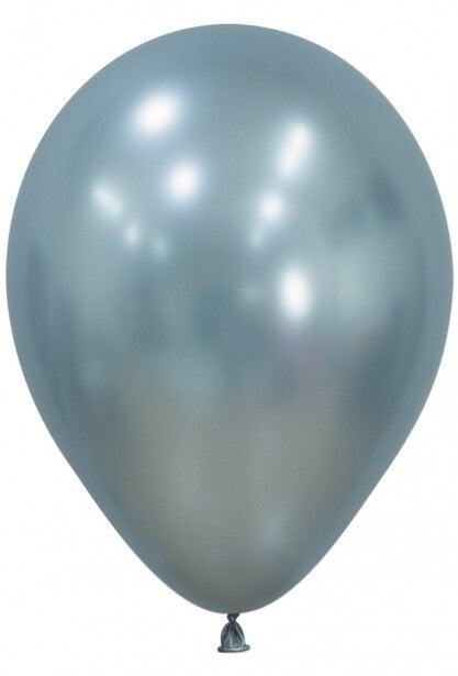 Artic Blauw | Silk | Latex Helium Ballon | Inclusief Helium en Lintje
