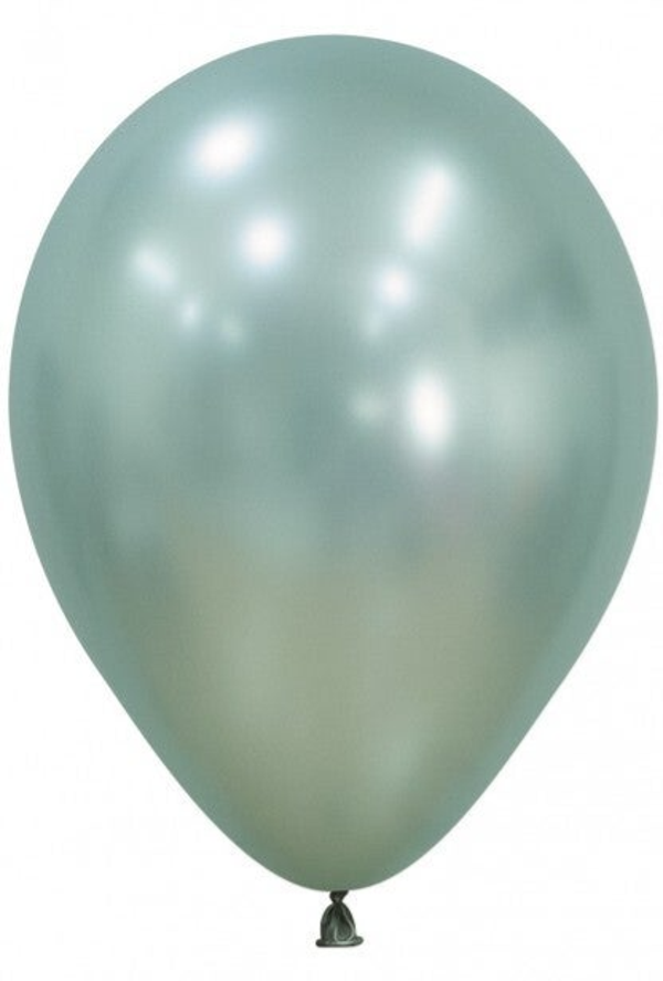 Cool Mint Groen | Silk | Latex Helium Ballon | Inclusief Helium en Lintje