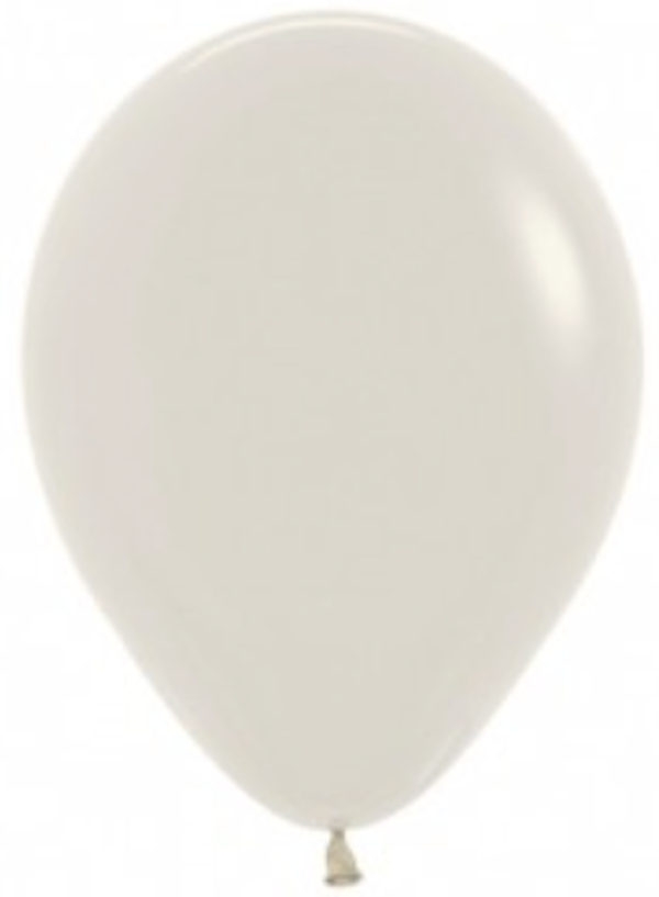 Dusk Creme Wit | Pastel Matte Latex Helium Ballon | Inclusief Helium en Lintje