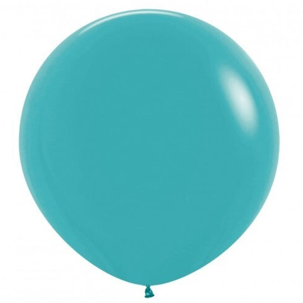 Reuze Ballon | Inclusief Helium en Lint | Latex Fashion | XL 60 cm | Zee Groen Blauw