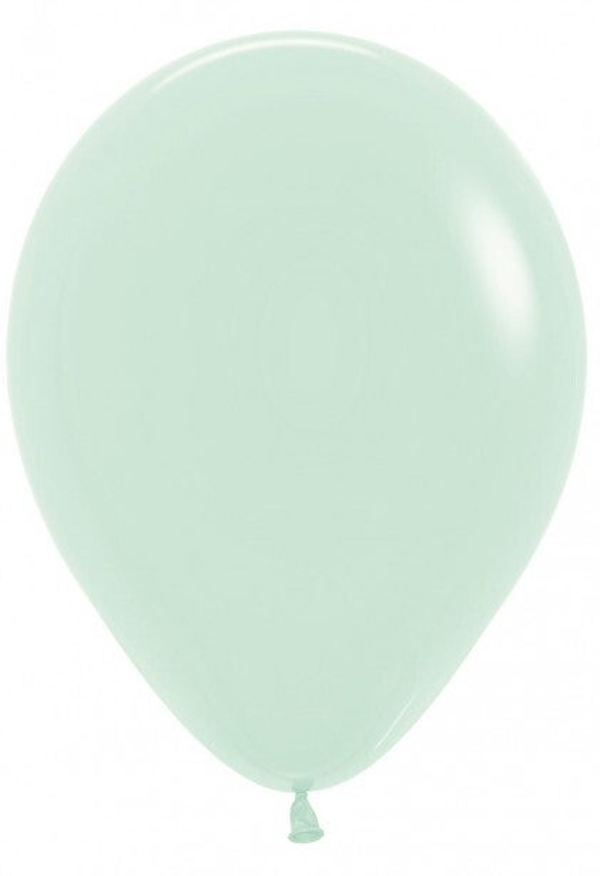 Matte Groen |  Pastel l  Latex Helium Ballon | Inclusief Helium en Lintje