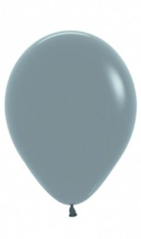 Dusk Blauw | Pastel Matte Latex Helium Ballon | Inclusief Helium en Lintje
