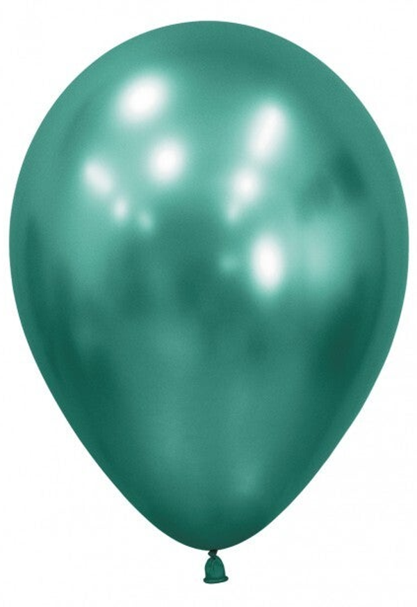 Groen Aurora | Chrome | Latex Helium Ballon | Inclusief Helium en Lintje