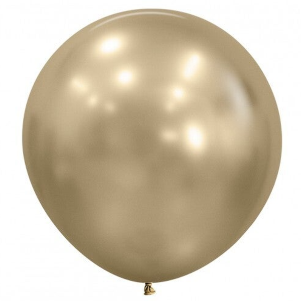 Reuze Ballon | Inclusief Helium en Lint | Latex Silk | XL 60 cm | Zijde Goud