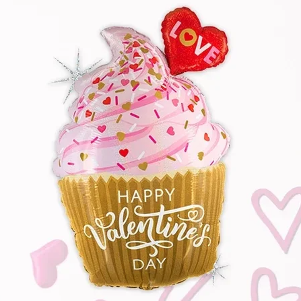 Happy Valentines Day  | Folie Ballon | Liefde & Valentijn | Mix | Inclusief Helium en lint | 80 | Roze