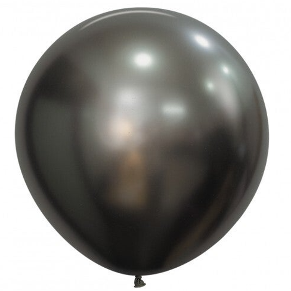 Reuze Ballon | Inclusief Helium en Lint | Latex Silk | XL 60 cm | Midnacht Grijs
