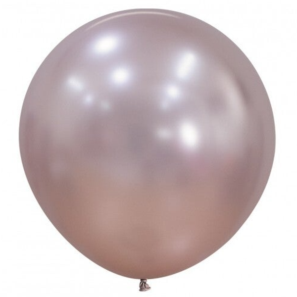 Reuze Ballon | Inclusief Helium en Lint | Latex Silk | XL 60 cm | Bloesem Roze