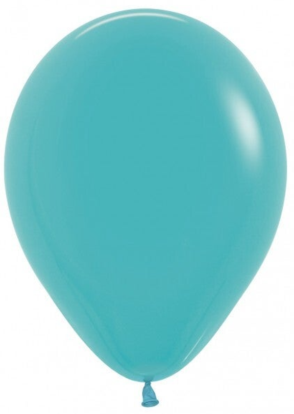 Turqoise Blauw Groen | Pastel Latex Helium Ballon | Inclusief Helium en Lintje