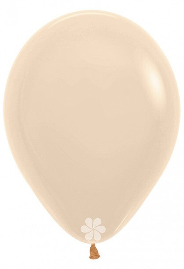 Nude Licht creme |  Pastel l  Latex Helium Ballon | Inclusief Helium en Lintje
