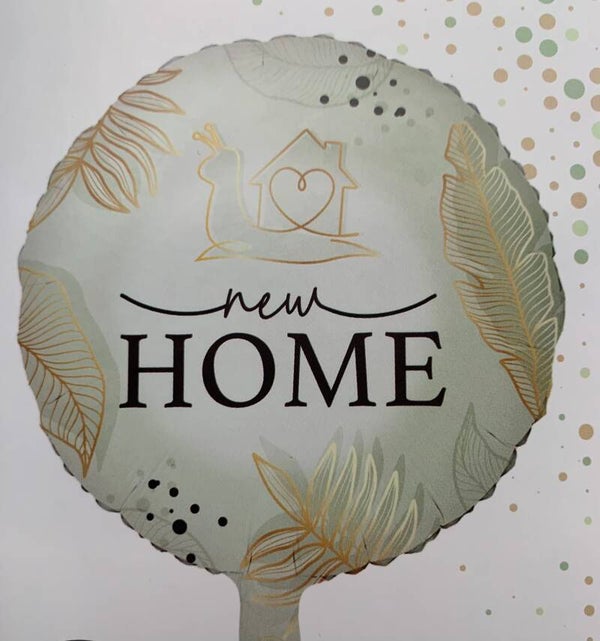 New Home | Folie Ballon |  Inclusief Helium en lint | 45 cm |
