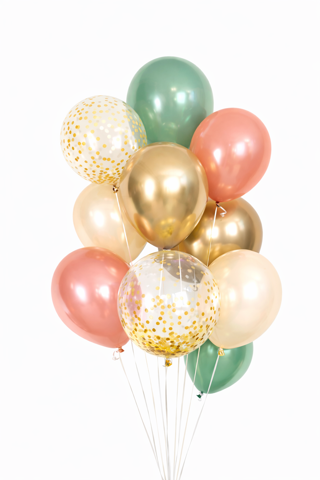 Tros Minty Peach Tros VIP Special Serie Helium Ballonnen,9 stuks inc helium