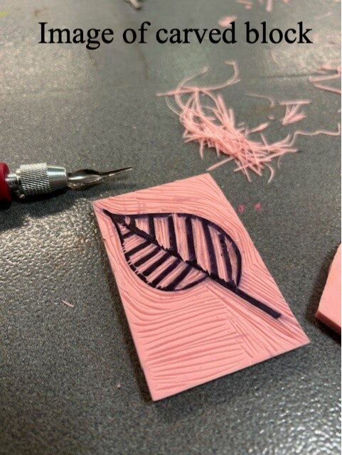 image of carved block