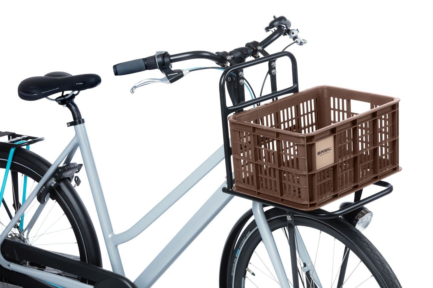 Gerecyclede fietskrat Basil Crate S 17.5 liter 29 x 39 x 20 cm - brown