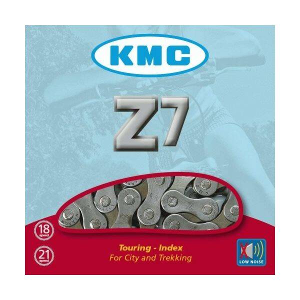 Fiets Ketting 7 speed KMC Z7 1/2 x 3/32" - zilverbruin
