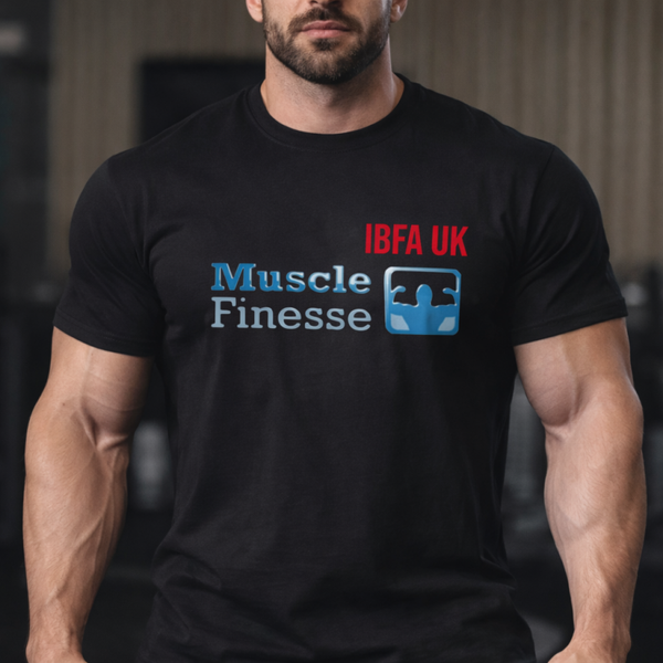 IBFA UK OFFICIAL T SHIRT/ MUSLE FINESSE COLLAB