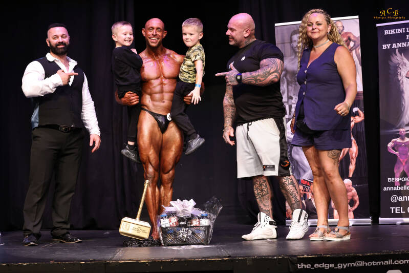 OVERALL WINNER WITH PROMOTERS AND SPONSORS MUSCLE FINESSE 