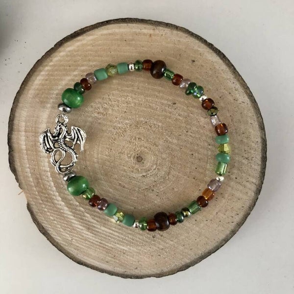 Armband Green Dragon - draak groen