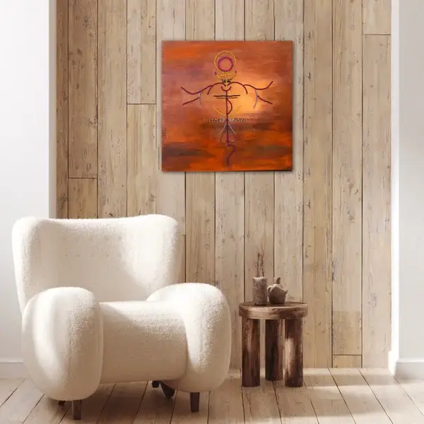 SIGIL art protection 50x50cm mixed media  