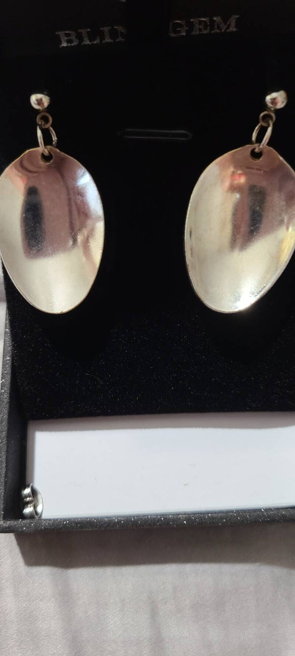 Spoon bowl earrings