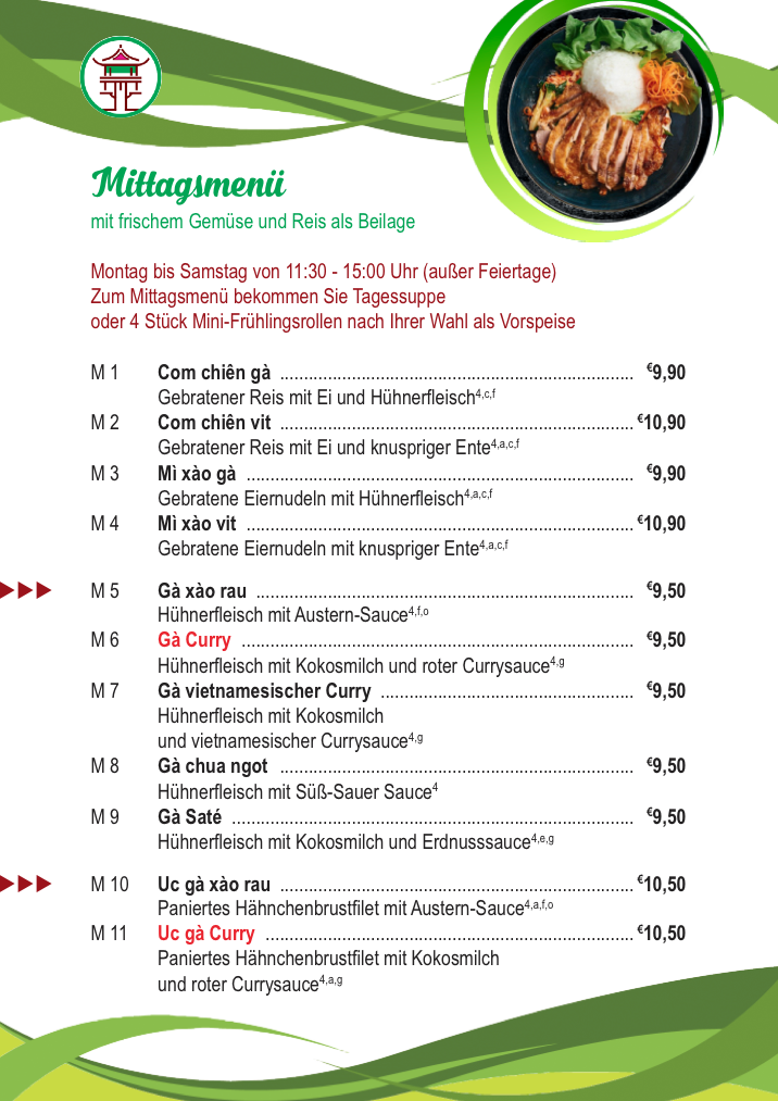Mittagsangebot | Hanoi Restaurant