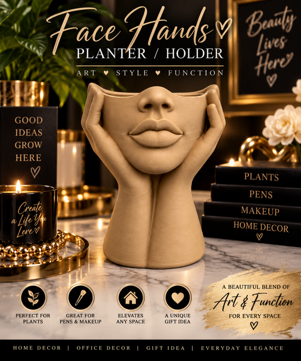 Face &Hands Planter / Holder
