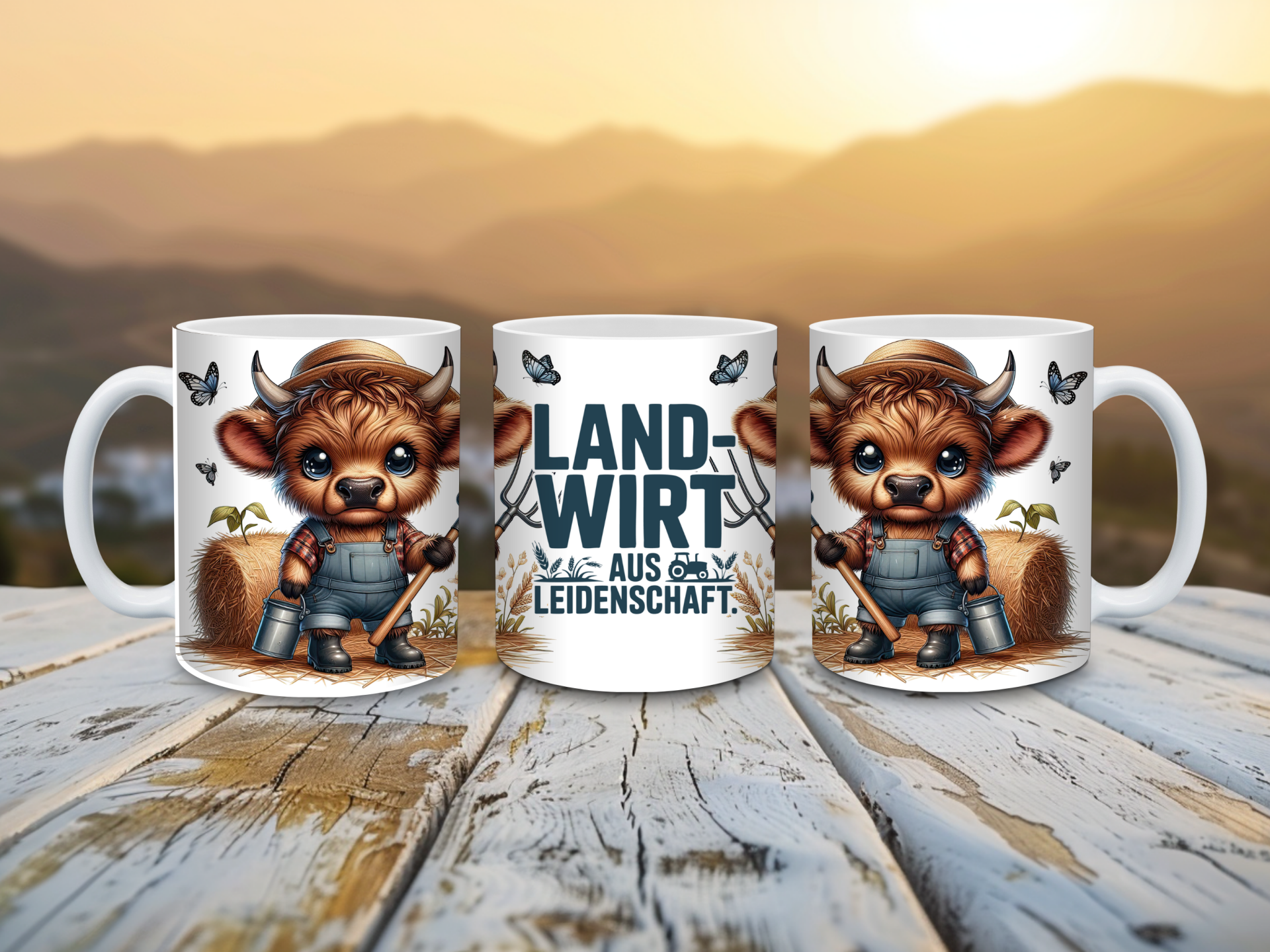 Personalisierte Tasse Landwirt Landwirtin – Geschenk mit Namen – Bauernhof Tasse – Landwirtschaft Geschenkidee