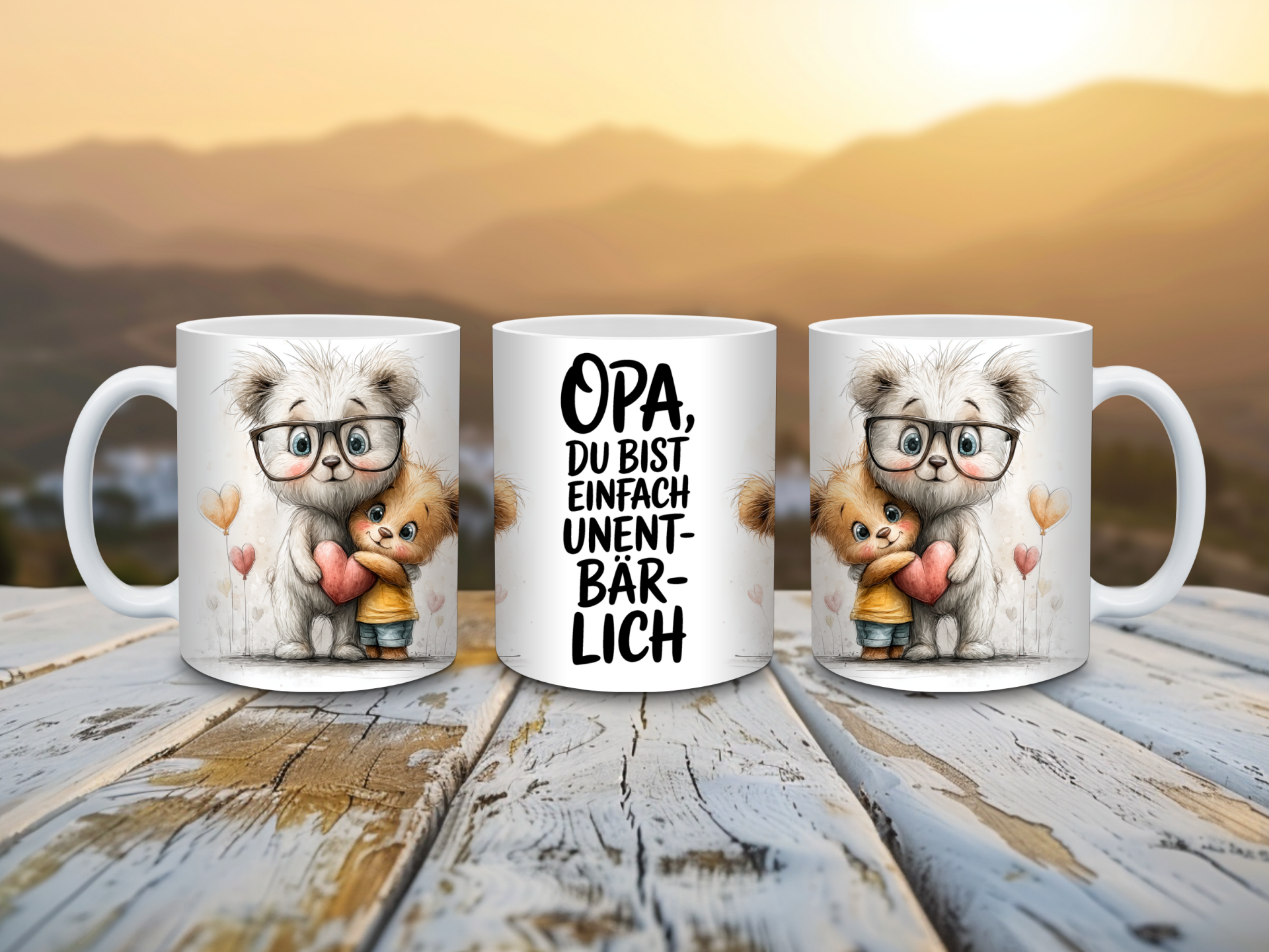 Tasse „OPA – du bist einfach unentbärlich“ – das perfekte Geschenk für den beste Opa der Welt