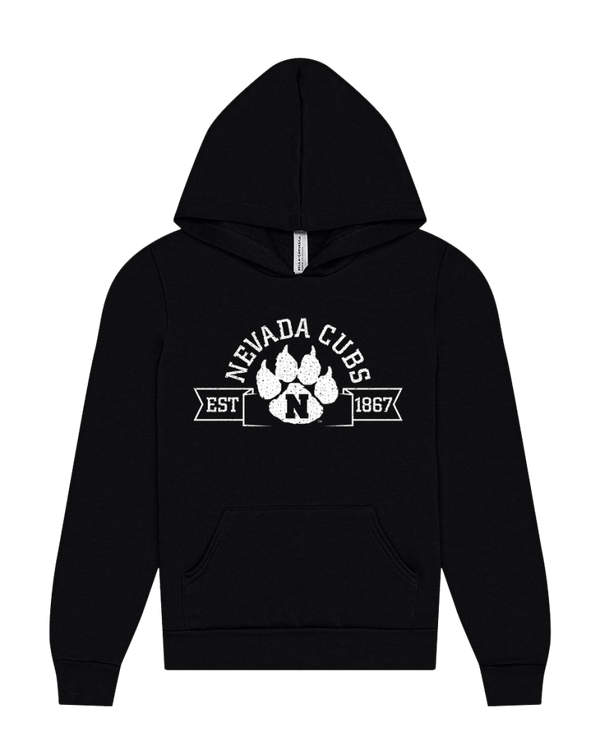 2026 Cub Pride Youth Fleece Pullover Black Hoodie
