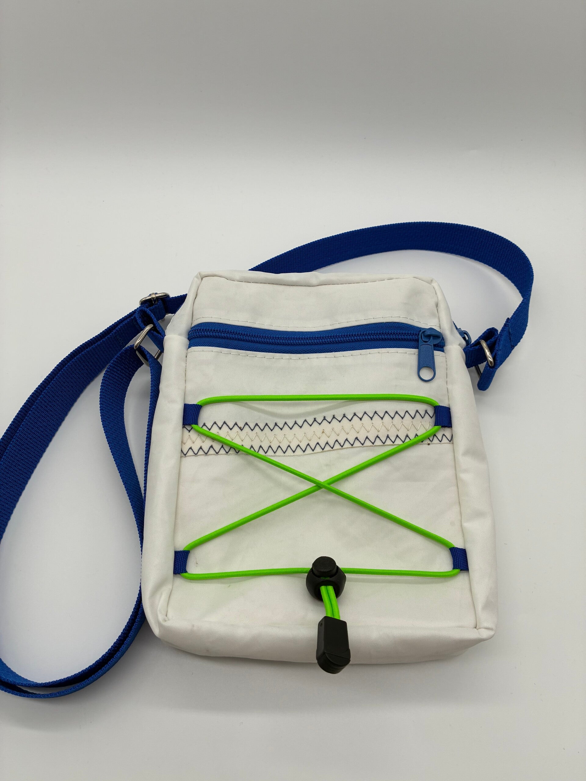 Crossbody tasje zwart - neon geel