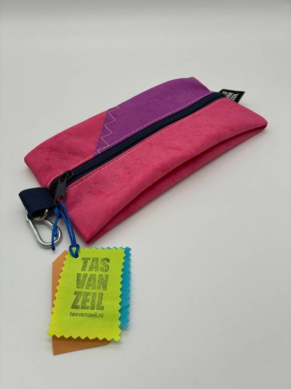 Etui roze/paars-donkerblauw