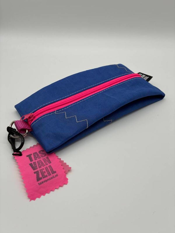 Etui blauw-roze