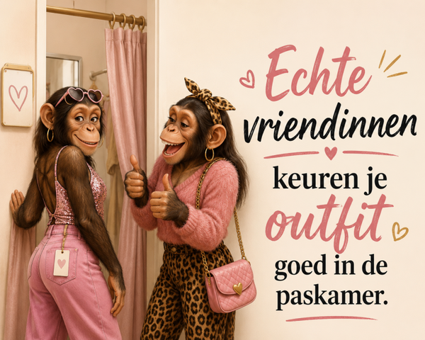 Echte vriendinnen keuren je outfit