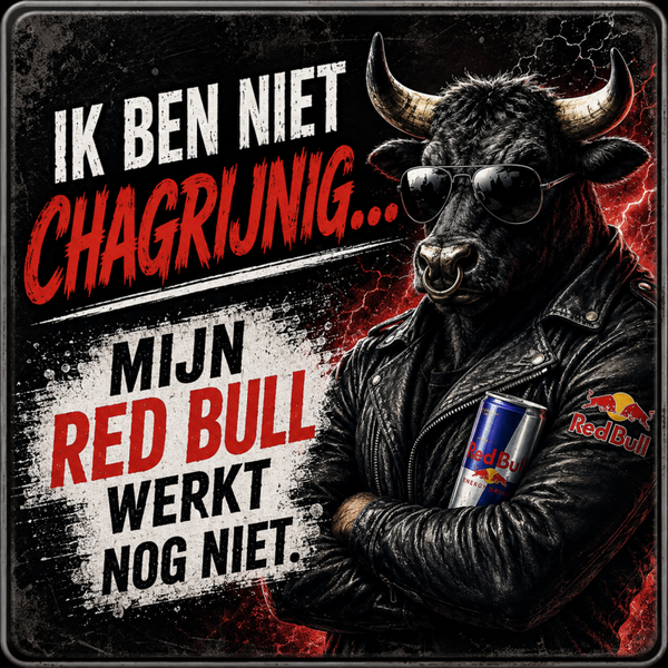 ik ben niet chagrijnig met stier