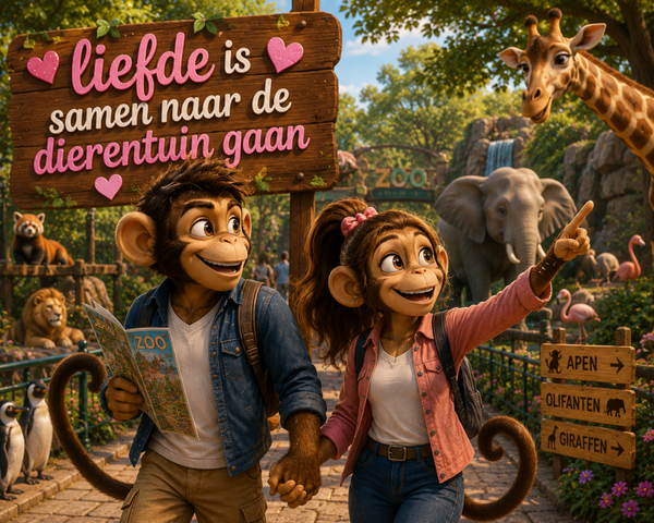 Liefde is, samen naar dierentuin gaan