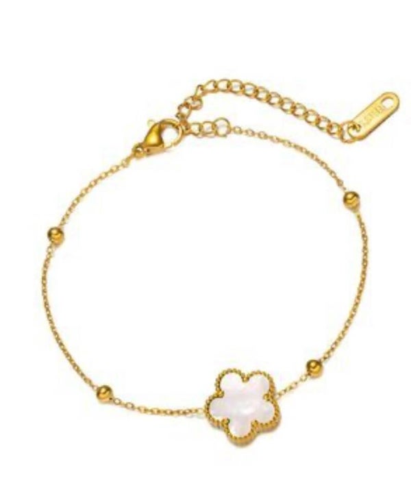 18k gold plated Flowers Bracelet