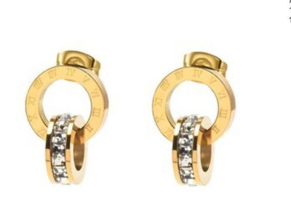 18 k gold plated oorringen