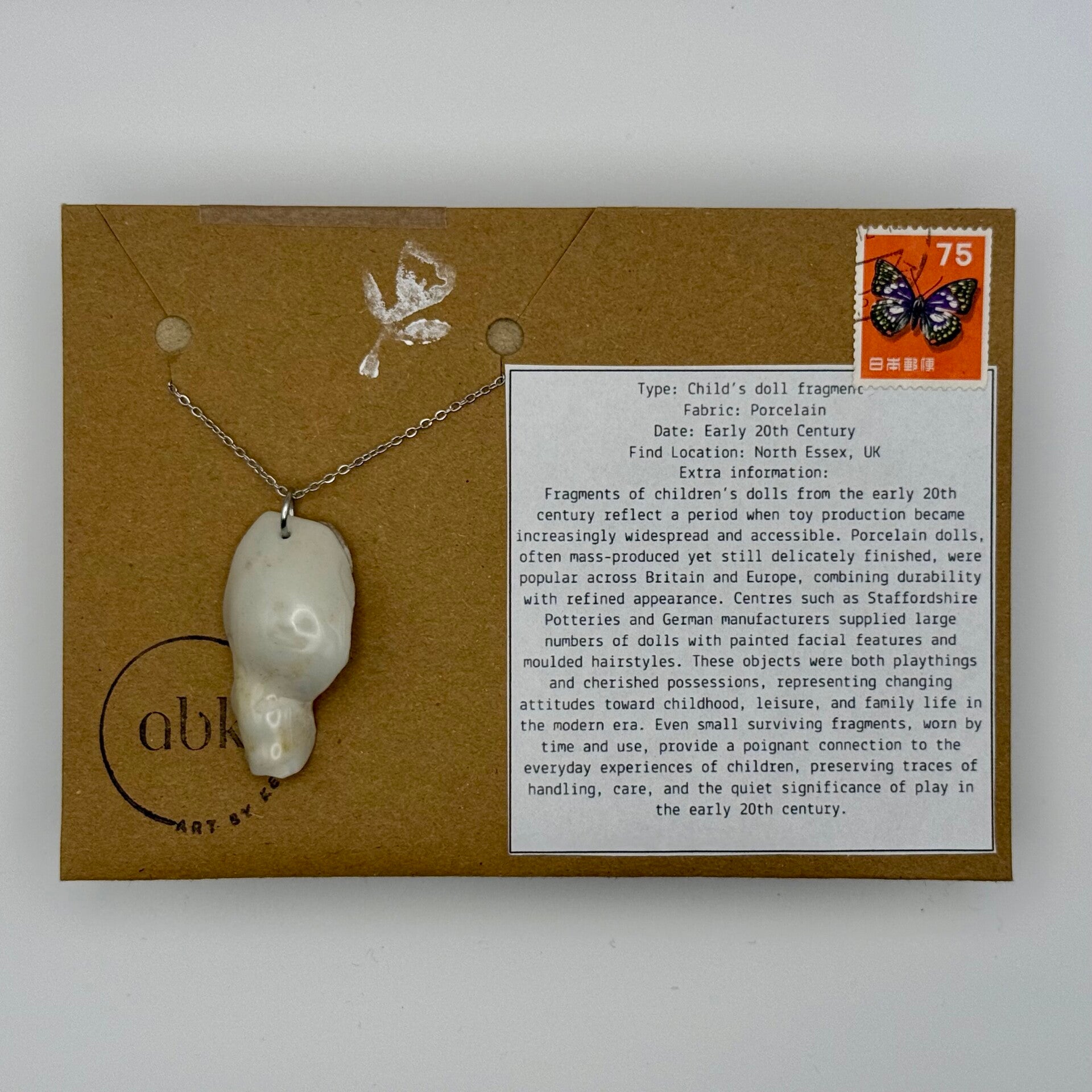 Cute Mudlarked Dolls Belly Pendant