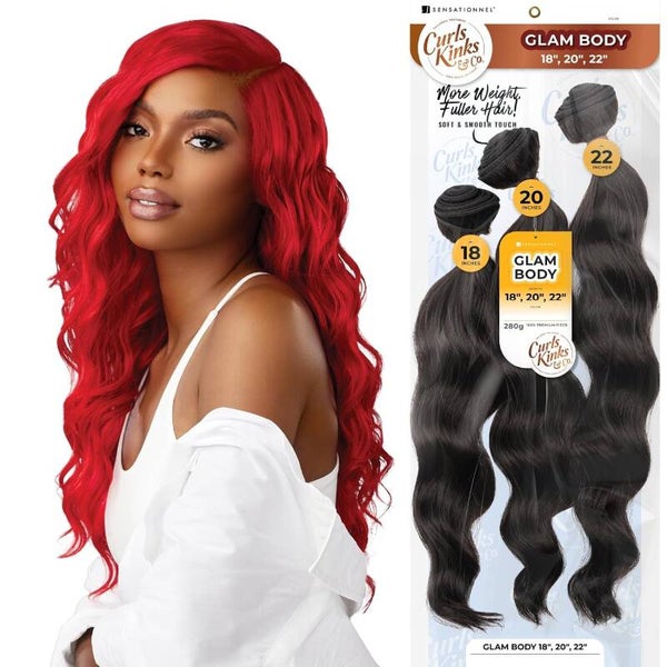 Sensationnel Curls Kinks & Co Bundles Glam Body 18" 20" 22" 2