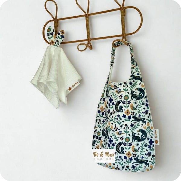 Bavoir Élastique Collection "Forêt Enchantée" / Bavoir maternelle / Bavoir d'autonomie