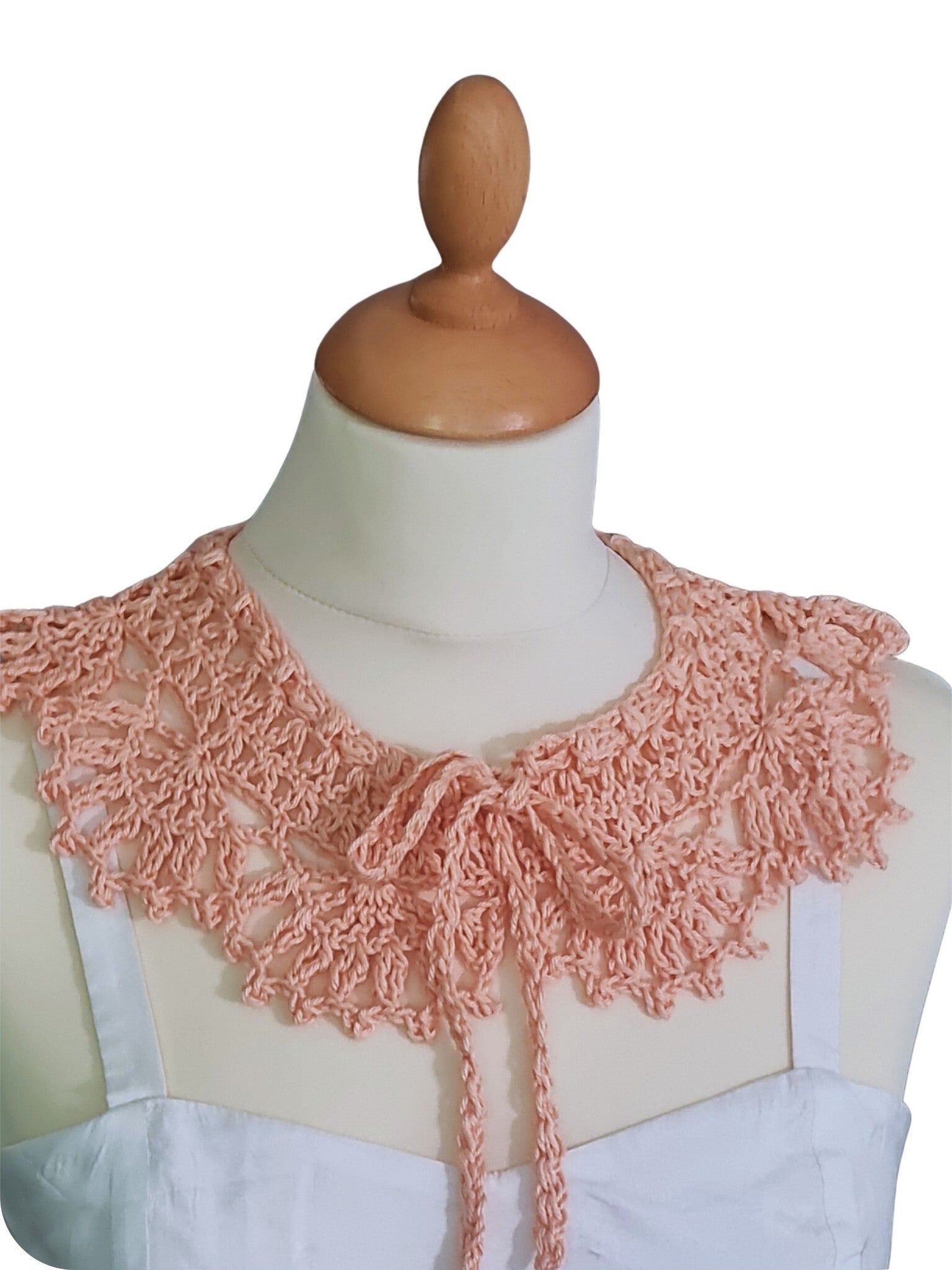 Col Amovible "Romance" en crochet – Papaye