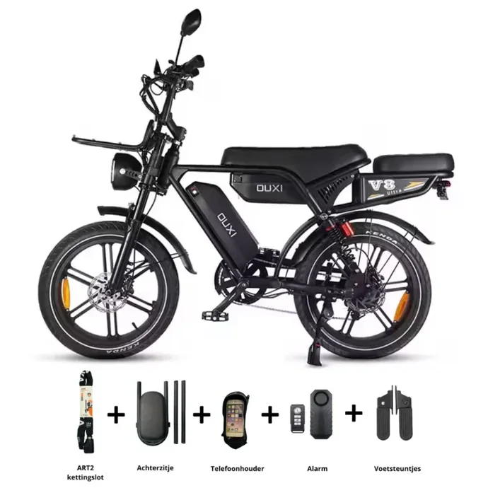 OUXI V8 Ultra MAX Elektrische Fatbike – Dubbele Accu