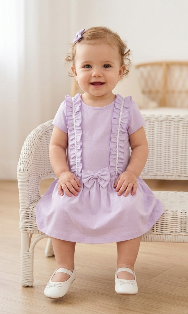 Caramelo Lilac Frill Sequin Dress (new season)
