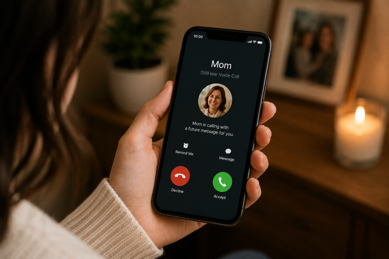 Future voice message delivered as a real phone call
