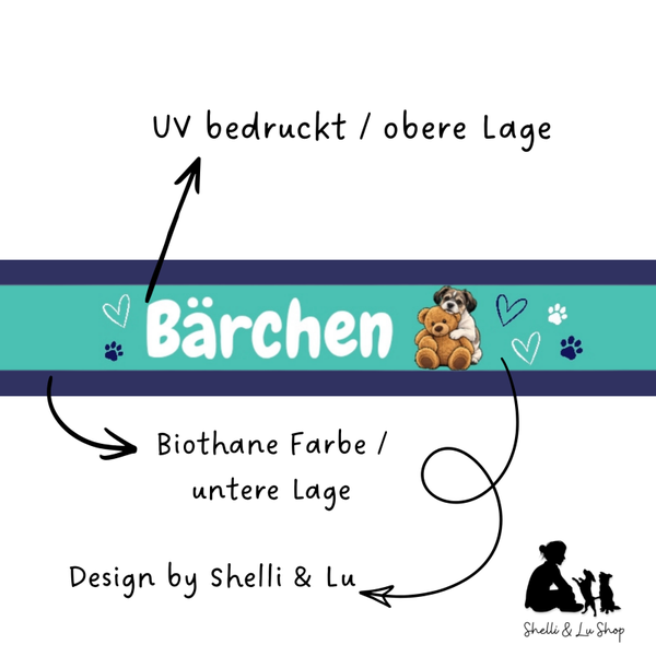 UV-bedruckte Halsbänder zweilagig